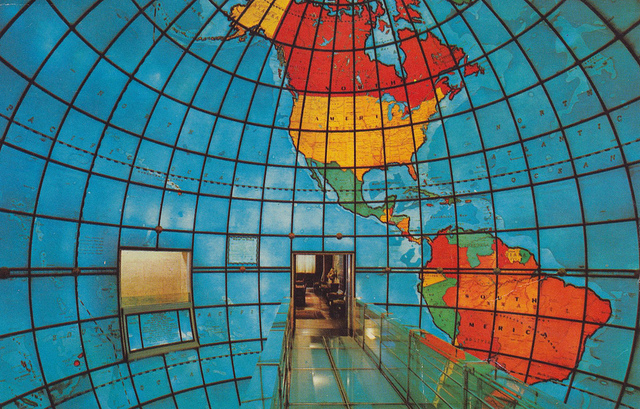 Inside the Mapparium at the Mary Baker Eddy Library • HOUSE OF WEND