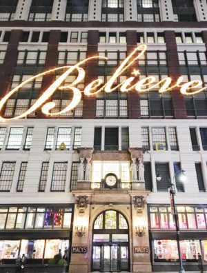 Macys windows in New York City