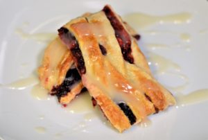 Mixed berry strudel