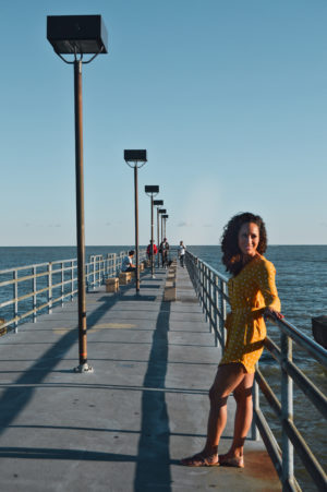 Edgewater Beach Park Pier in Cleveland, Ohio