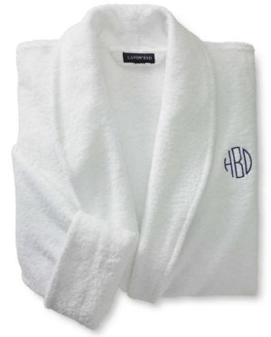 Monogrammed Terry Cloth Bathrobe